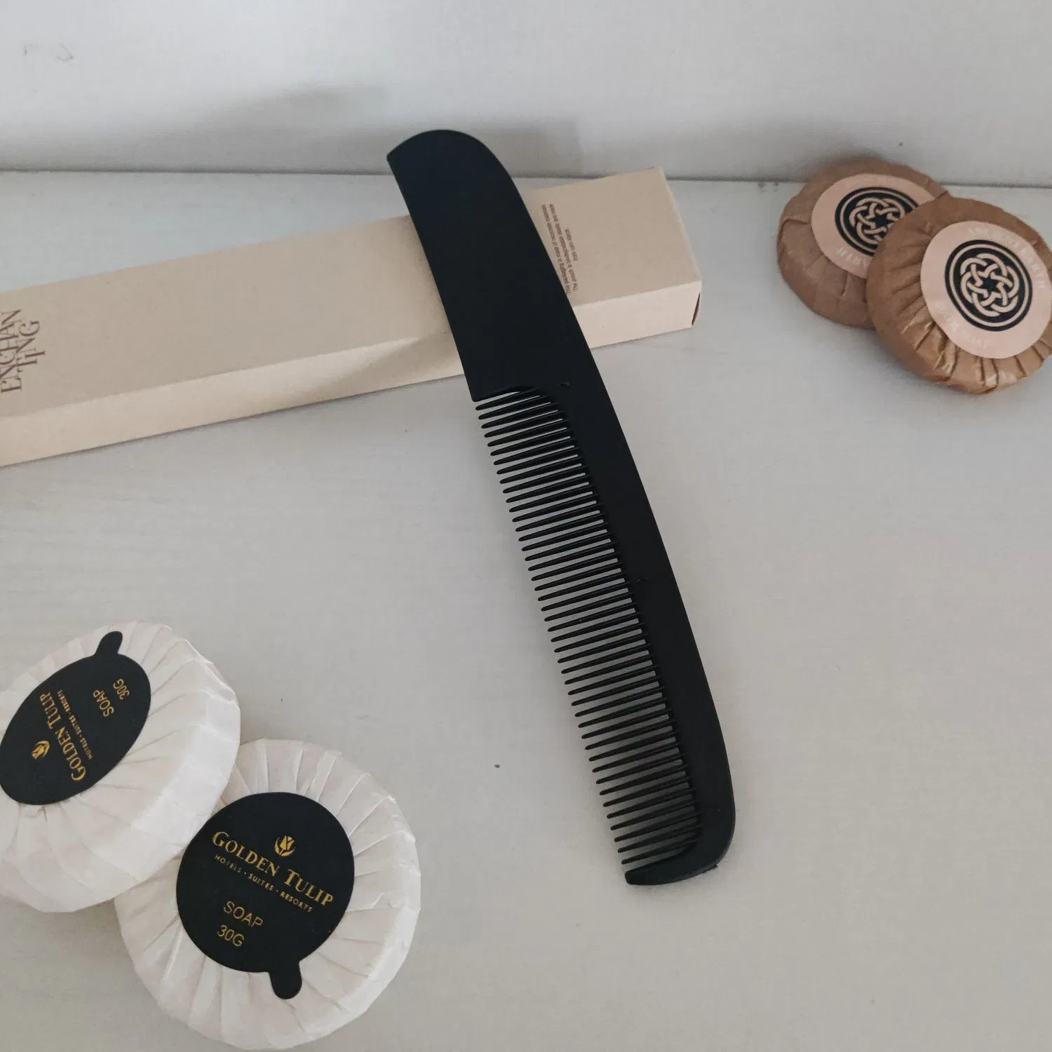 Kraft Paper Bag Biodegradable Comb for Hotel Kit