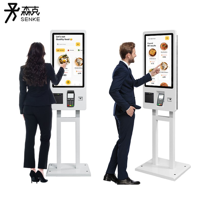 Self-Ordering Kiosk 21.5 23.6 27 32 Inch Mcdonald Self Ordering Kiosk Self Service Free Standing