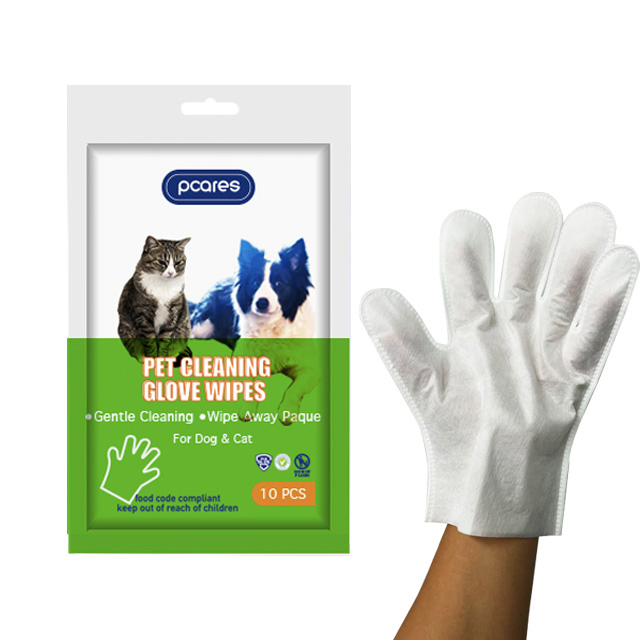Pet Teeth Cleaning Finger Wipes Pet Gloves Wipes
