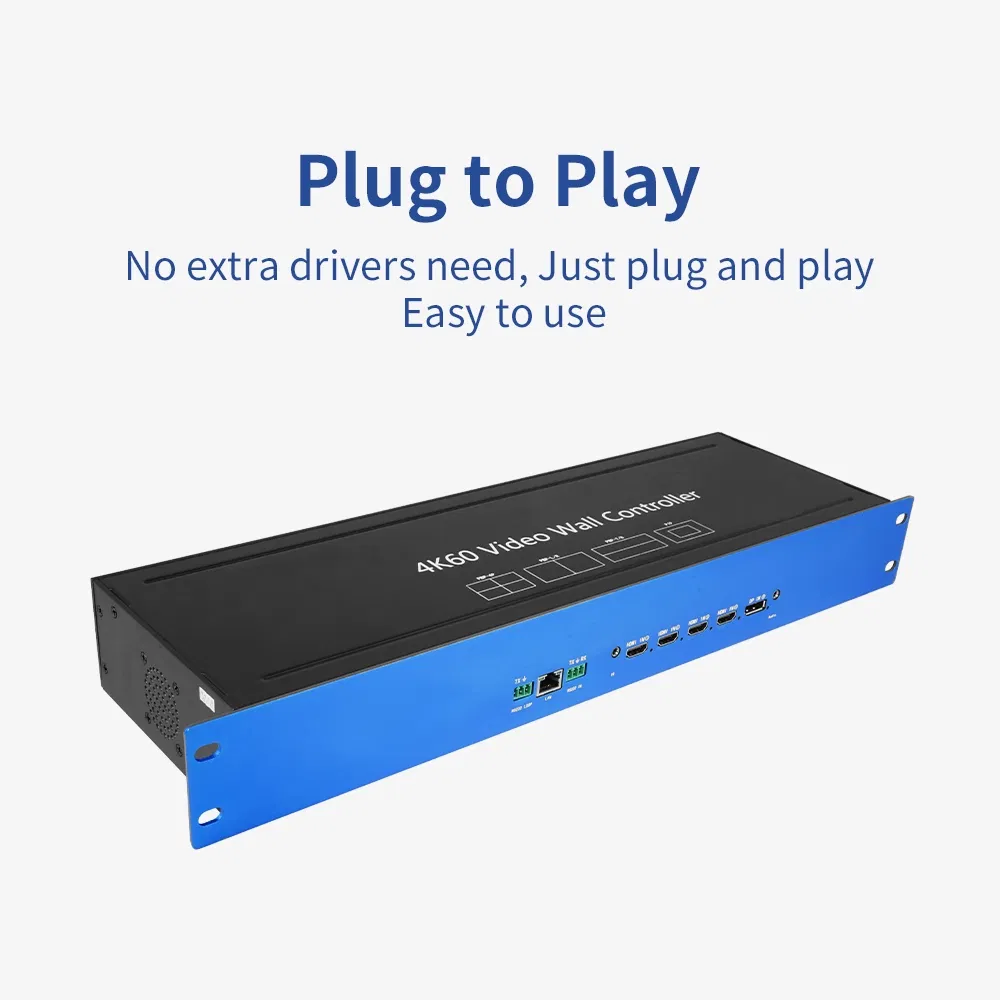 Custom Audio Video Lighting 4X4 2X2 3X3 TV LCD LED Wall Controller 4K Ultra HD Input Monitor HDMI Video Split