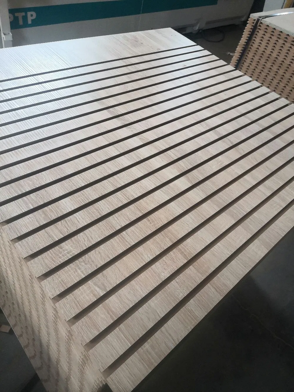 15/16/18/20/25mm Melamine Paper Faced Slatwall for Supermarket Display