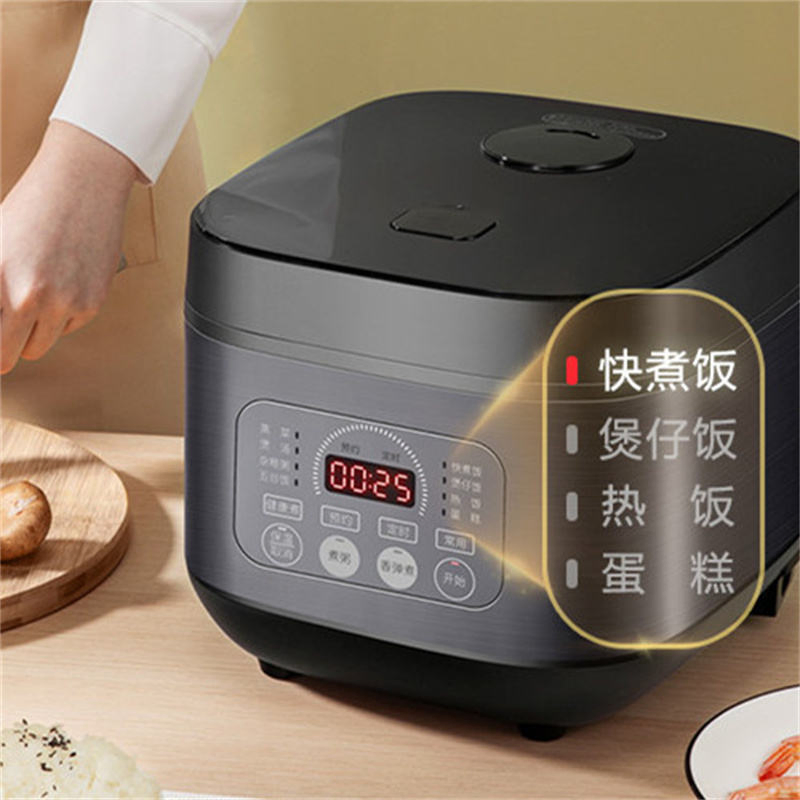 4L Large Capacity Multifunctional Appliance with 10 Preset Menus Healthy Non-Stick Inner Pot 860W Power 24h Delay and Precise Temperature Control Cooker