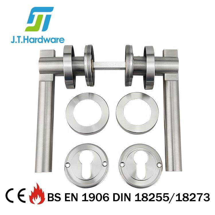 Stainless Steel Solid Handles Interior Wooden Door Mortise Lock Lever Handle