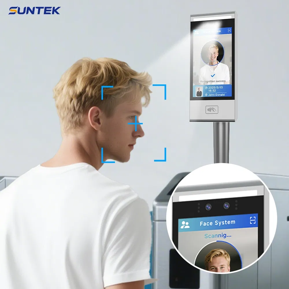 Suntek 10-Inch Touchscreen Dynamic Face Recognition Attendance Register Access Control