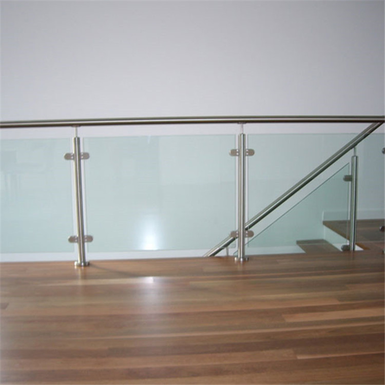 Outdoor Rail Post Glass Railing for Staircase Stair