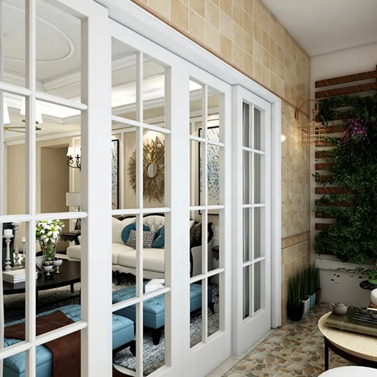 2023 Productos Novedosos Windows and Doors UPVC House Doors 2 Panel UPVC Sliding Casement Frame Windows and Doors