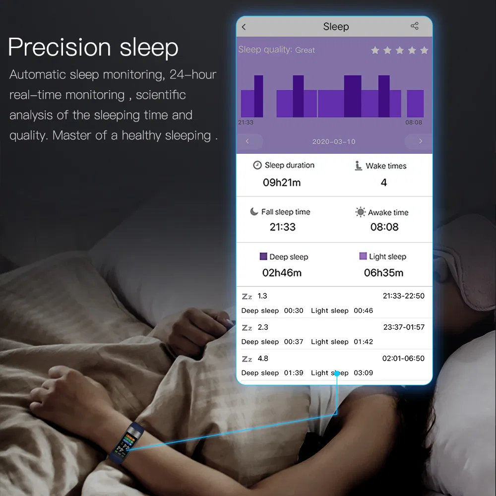 Умный браслет P11 Plus с TFT-дисплеем и отслеживанием здоровья