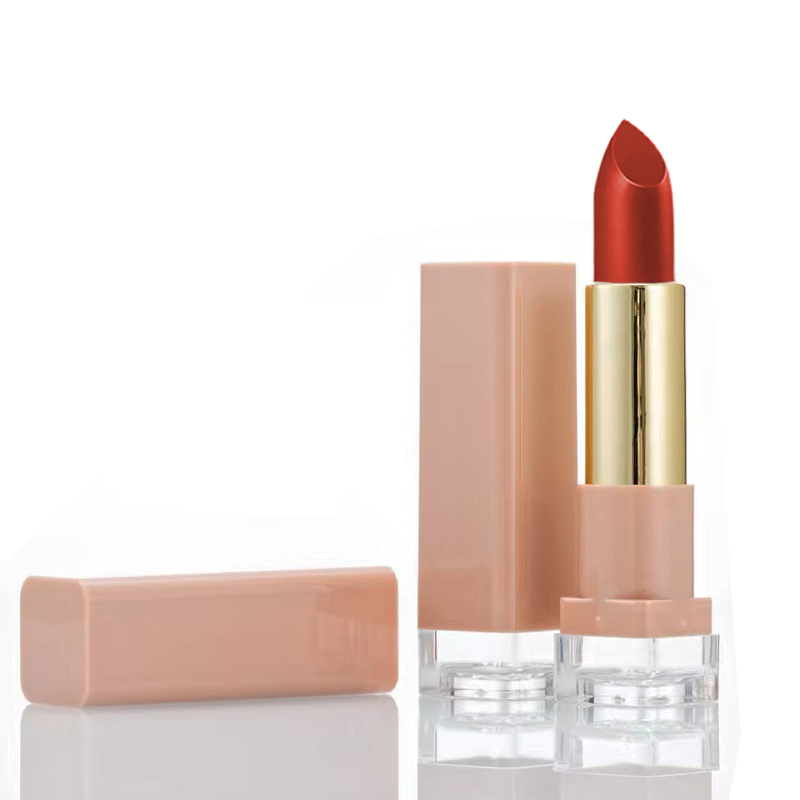 OEM Pink Lipstick Moisturizing Lip Balm Custom Matte Silky Lipstick Makeup