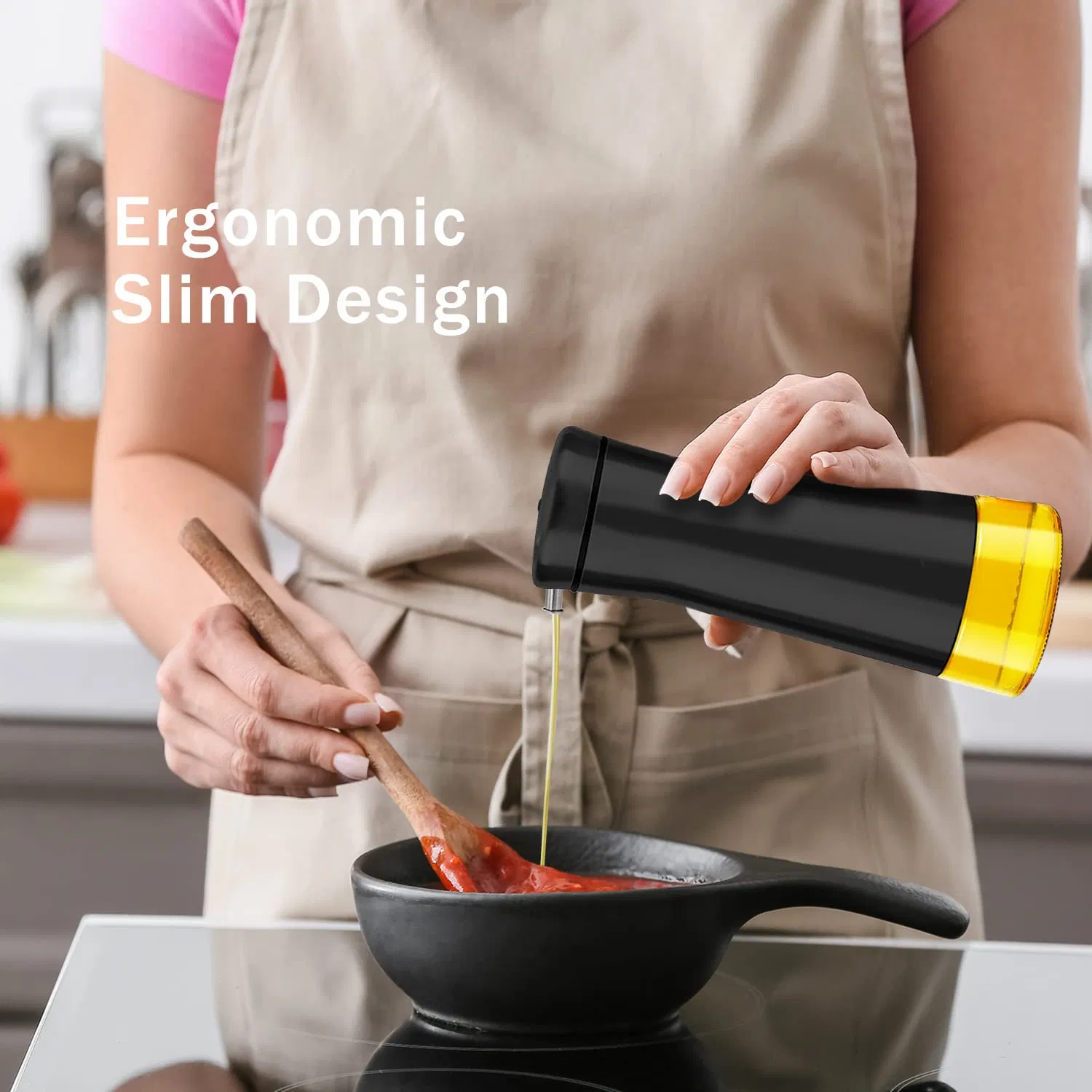 Oil and Vinegar Dispenser Oil Dispenser Bottle for Kitchen with Drip Free
