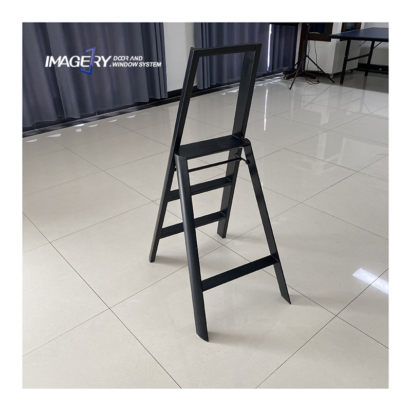 Multiuse Space Saving Aluminum Three Step Folding Ladder for Home and Kitchen