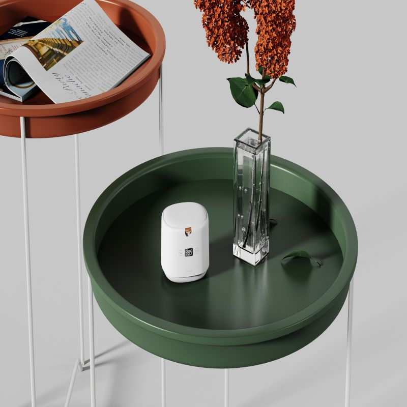 Portable Home Small Round Dental Ultrasonic Cleaner Soaq Ultrasonic Retainer Cleaner Dentures Ultrasonic Denture Cleaner