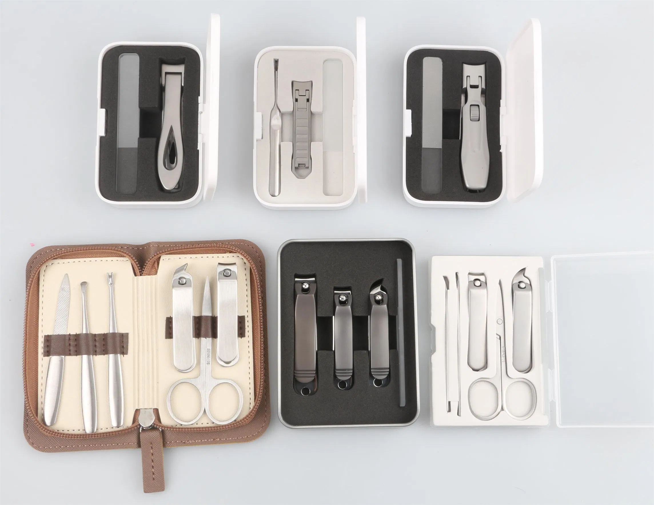 2PCS Delicately Manicure Set with Flat Mouth Nail Clippers Factory Price (SE-MS007)