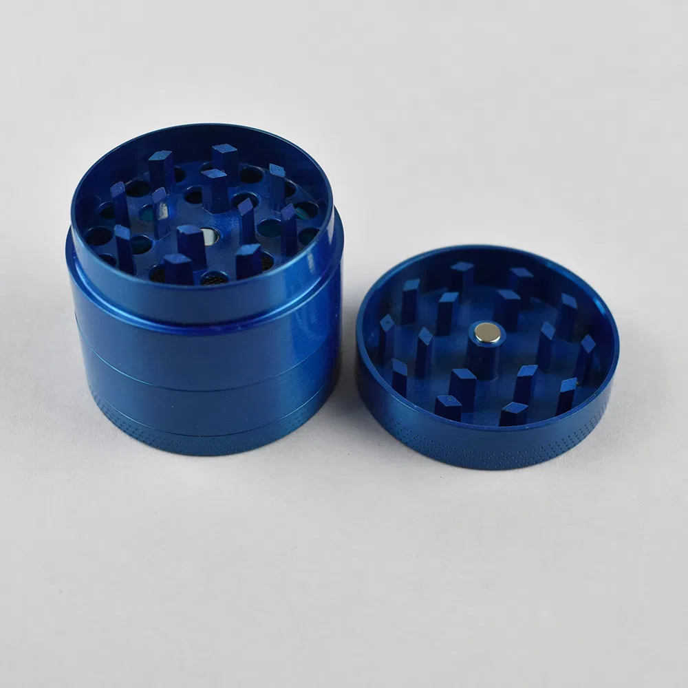 Smoking Accessories 50mm 4 Parts Zinc Herb Grinder 4 Layer Alien Grinder