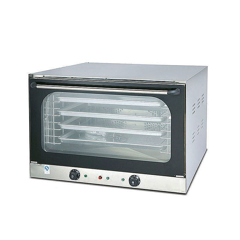 Bakery Equipment 4trays Electric Pizza Oven Baking Bread Machine Food Machinery Kitchen Equipment Perspective Convection Oven with Spray Function