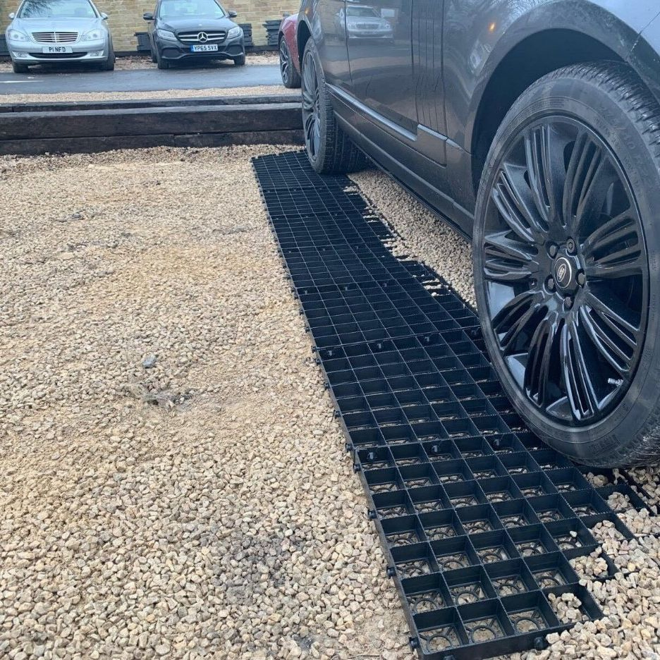 HDPE Plastic Grass Planting Grid for Fire Lane & Lawn Landscaping Inclined Board Parking Lot Fire Lane Grass Board