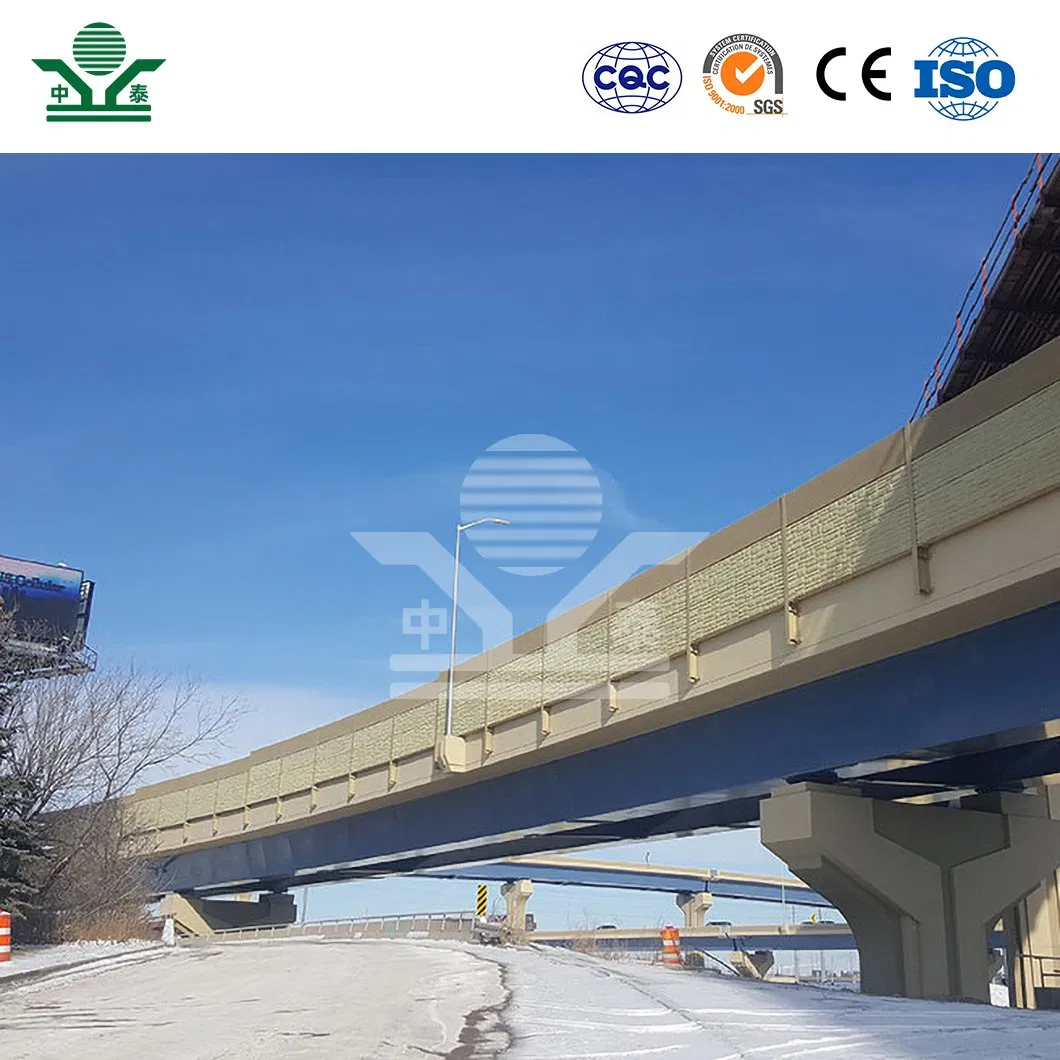 Zhongtai Soundproofing Materials China Manufacturing Concrete Barrier Wall 2460*500*80mm Viaduct Sound Barrier
