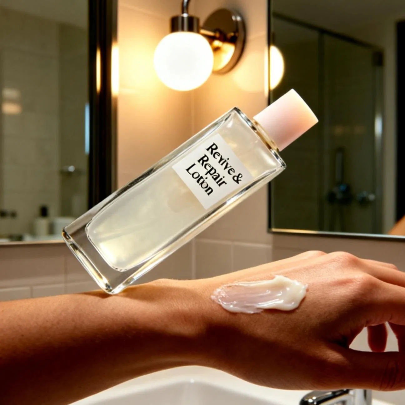 Protective Panthenol and Ceramide Np Environmental Shield Face Lotion for Pollution and Stress Defense