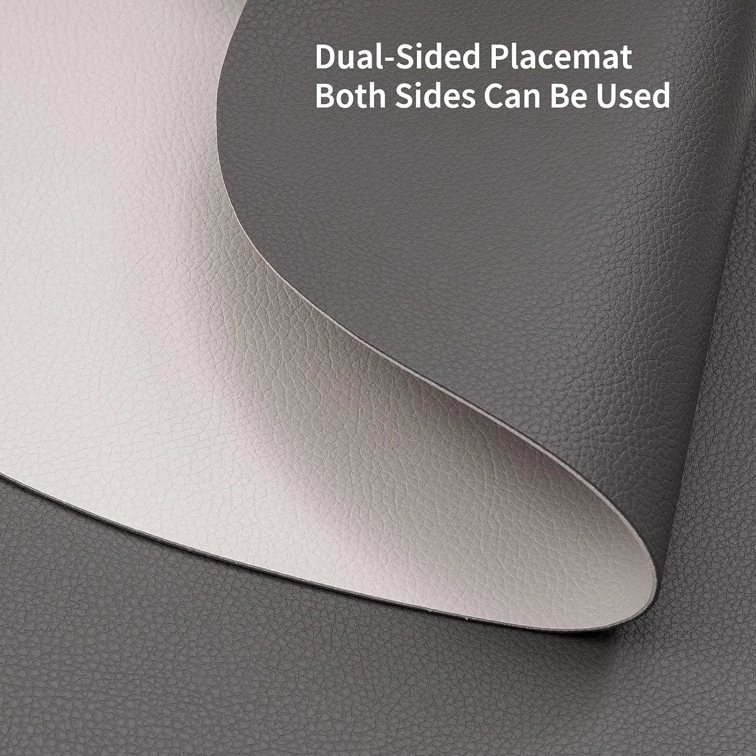 Manufacturer Custom Design Washable Double-Sided Non-Slip Leather Round Place Mats Coasters