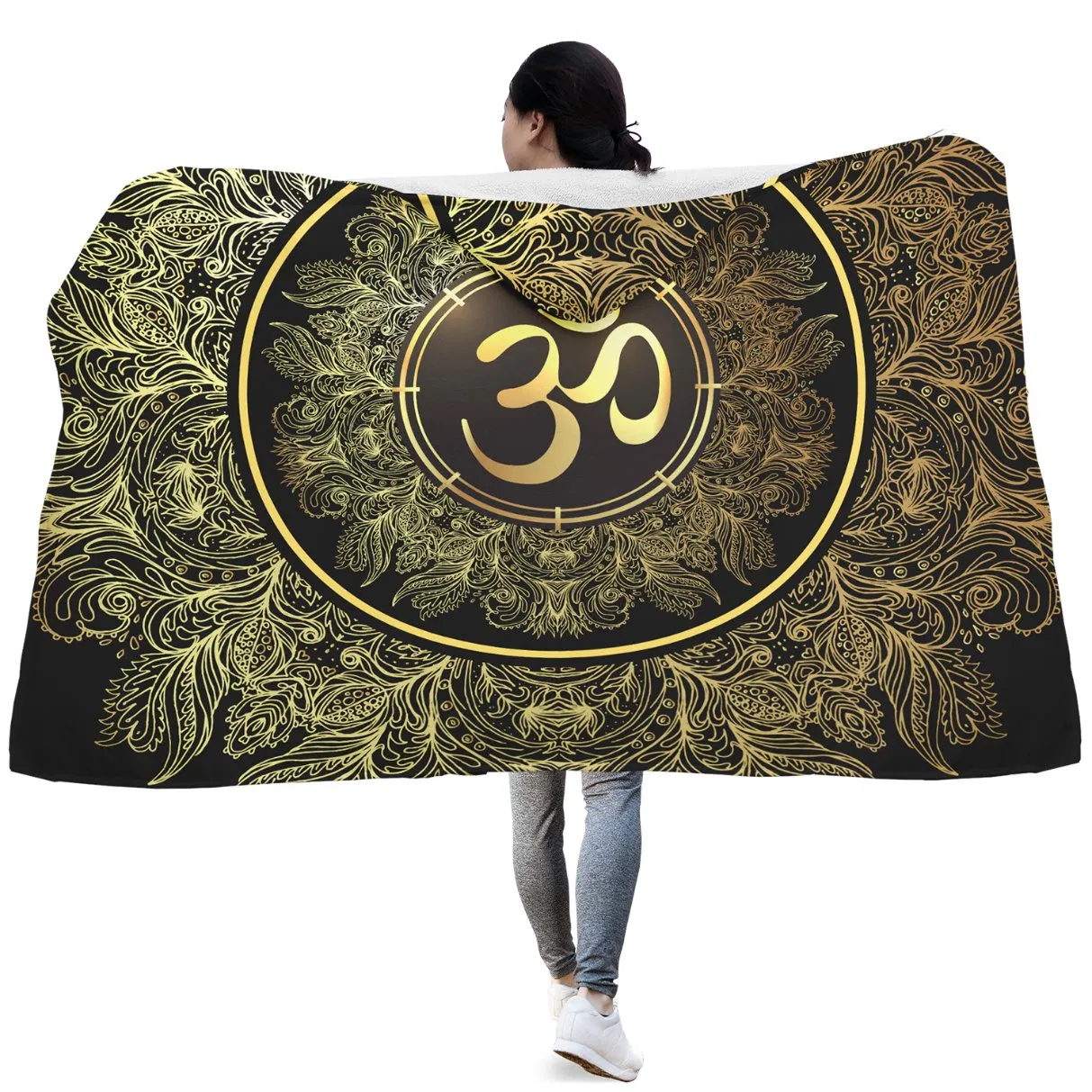 Кастомное одеяло-худи с принтом на заказ