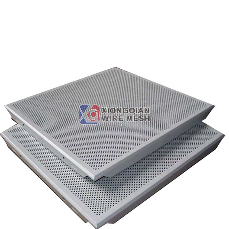 Noise Reduction Perforated Aluminum Metal False Suspended Ceiling