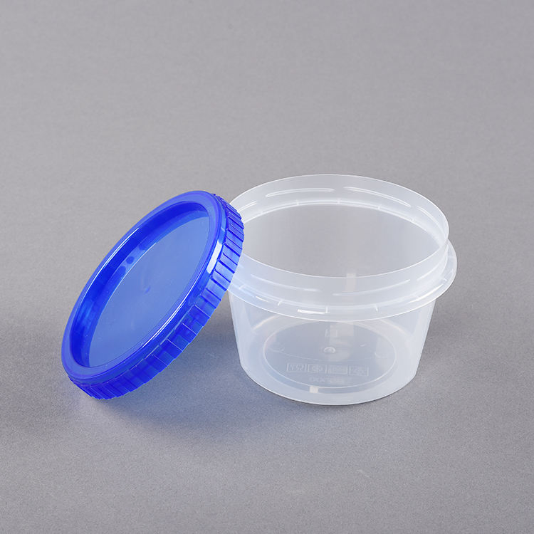 Factory OEM ODM Reusable PP Round Cup with Twist Lids for Chocolate Biscuits Cookies Nuts Plastic Storage Container