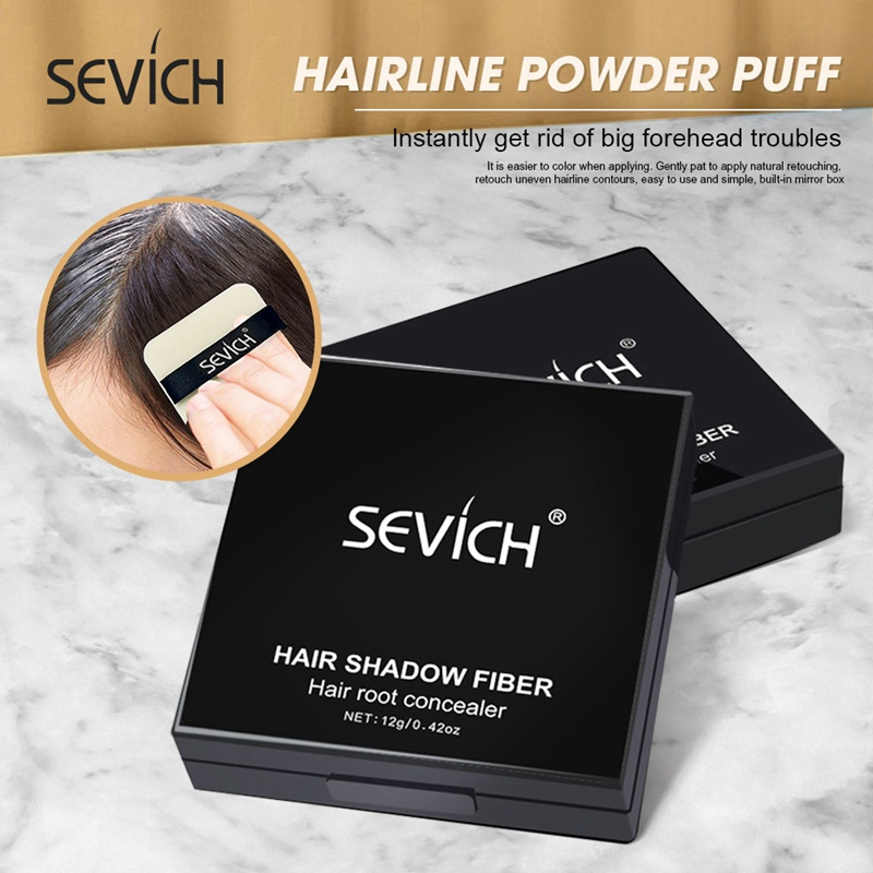 Sevich Black Color Dark Brown Color Instant Root Concealer for Hair