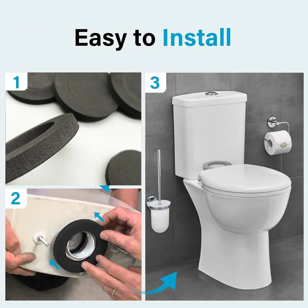 Toilet Gasket Seal Closet Tank Fitting Toilet Sealing Wall Mounted Toilets EVA Seal Gasket