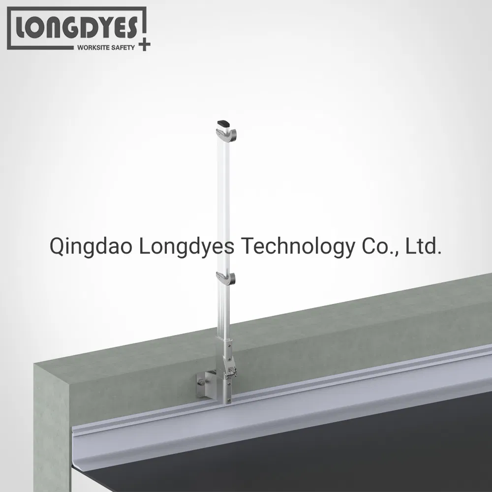 Side Flush Mounts Wall Fixed Guardrail with Foldable Upright