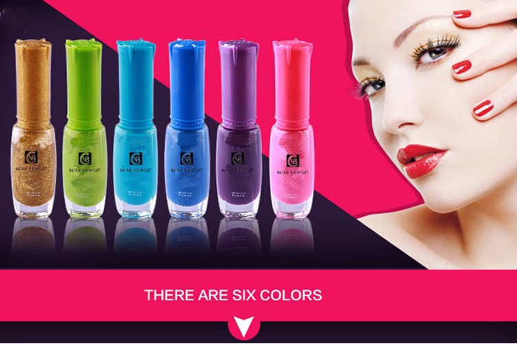 OEM Long Lasting High Shiny Nail Polish with Colorful Cap
