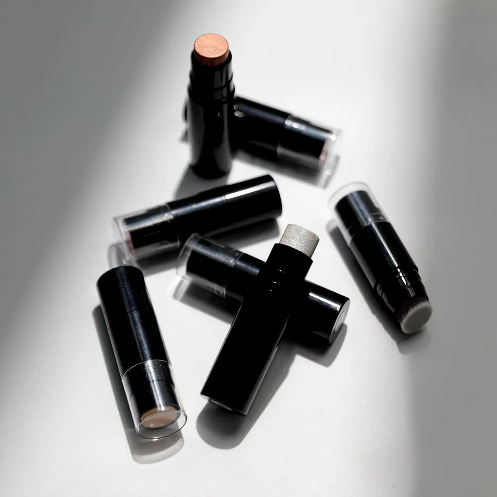 Custom Logo Matte Finish Cream Bronzer Foundation Concealer Contour Stick with Brush