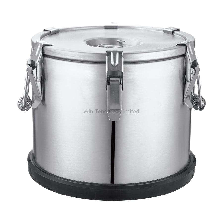Hot Sale Stainless Steel Economic Type 3 Buckle Portable Insulation Foaming Restaurant Barrel for Transport