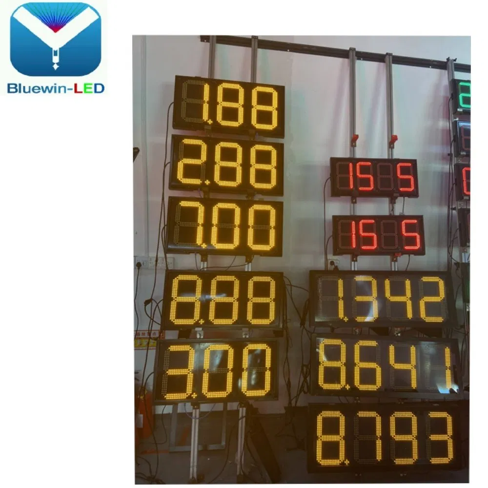 8.88 LED Display Panel LED Gas Sign Gas Station Sign Petrol Price Display