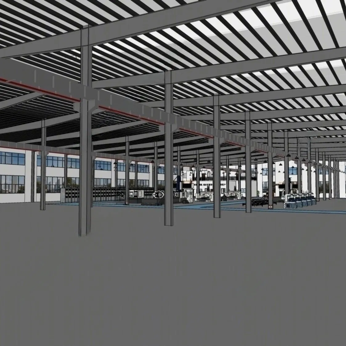 Professional Economical Prefab Building Metal Q355/Q235 Large Span Steel Structure Workshop