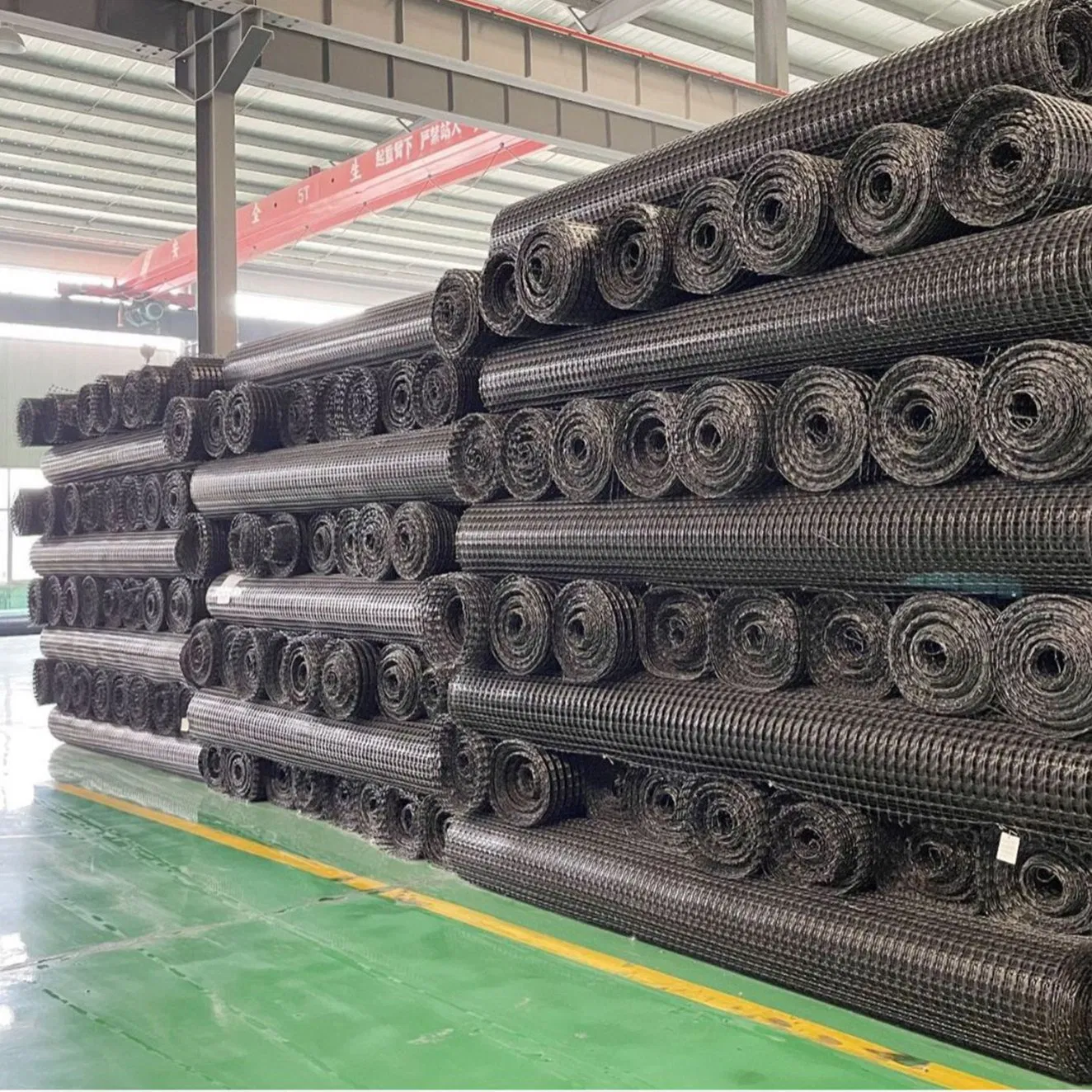 High-Performance Polypropylene Double-Axial Geogrid, 35-35kn Model, Perfect for Large-Scale Construction Projects