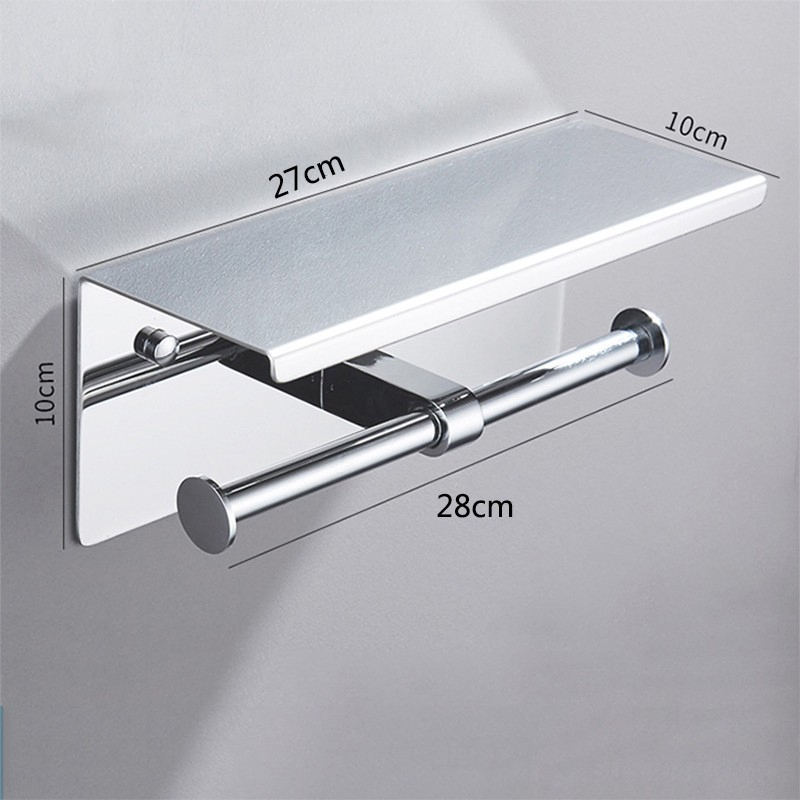 Stainless Steel Napkin and Toilet Paper Holder Punch-Free Roll Paper Hotel Use