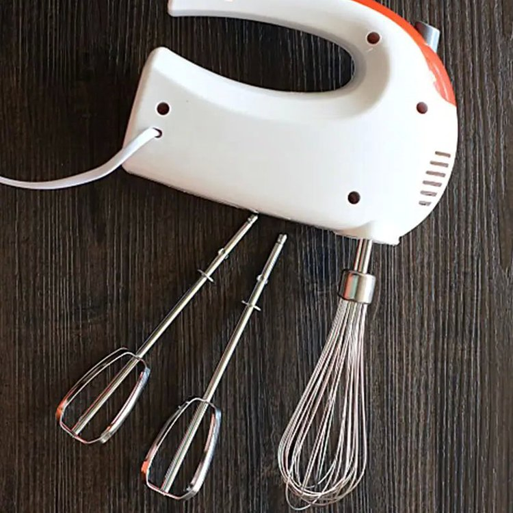 Stainless Steel Mixer Manual Whisk Egg Beater Food Processor Electric Milk Frother