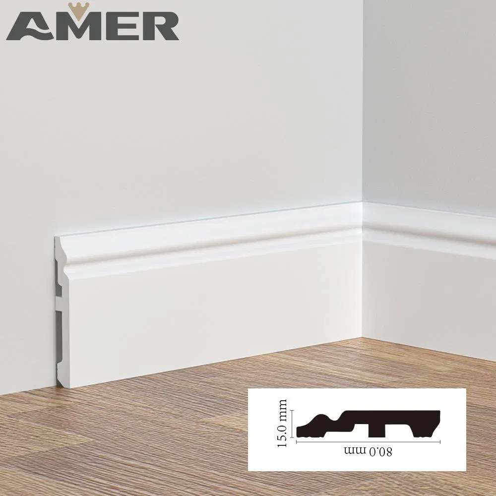PS Floor Skirting Board Easy Clean Home Decoration Baseboard