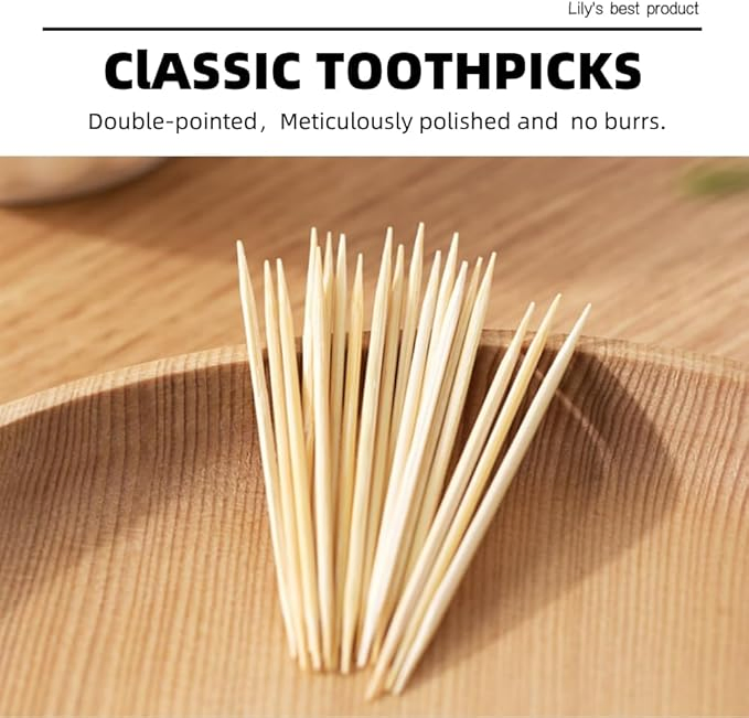 Food Grade Factory Direct Eco-Friendly Biodegradable 100% Natural Bamboo Toothpick