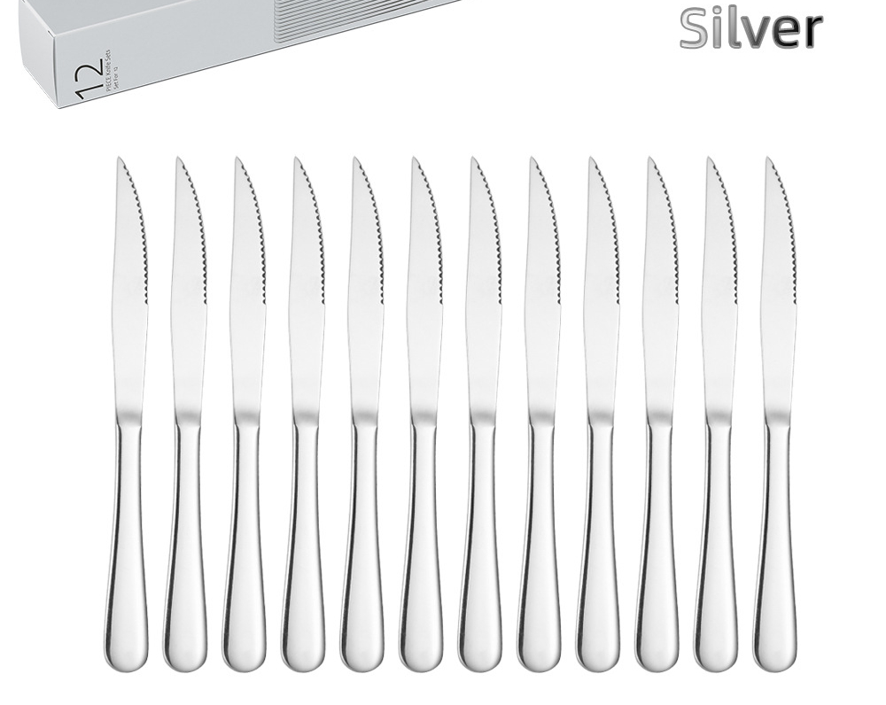 Promotion Stainless Steel Silverware Cutlery Table Mirror Polish Dishwasher Safe Dinner Knife