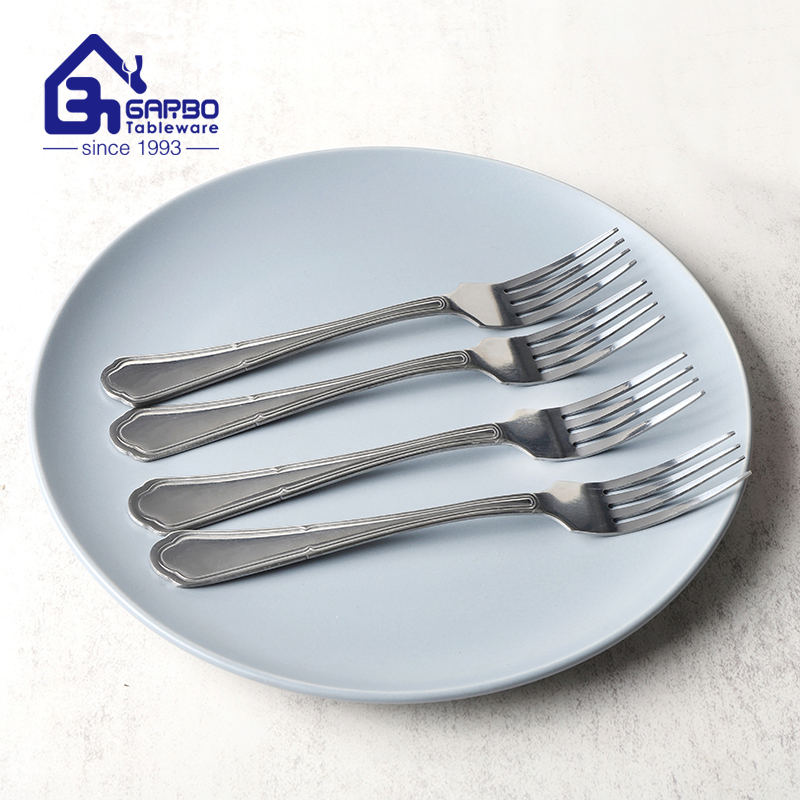 High-Quality Stainless Steel Fruit Dinner Fork Cutlery Silverware Cake Ice Cream Fork with Customized Logp Wholesale Factory Price for Home Hotel Use Sm046df