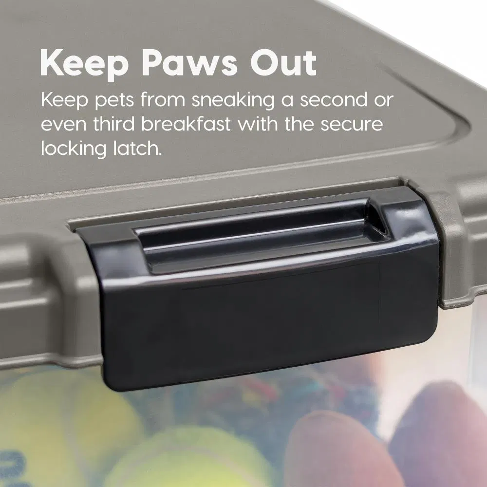 Durable 3PCS Pet Food Storage Containers with Rolling Wheels