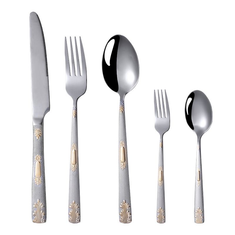 Silverware Dinnerware Stainless Steel Cutlery Set for Home