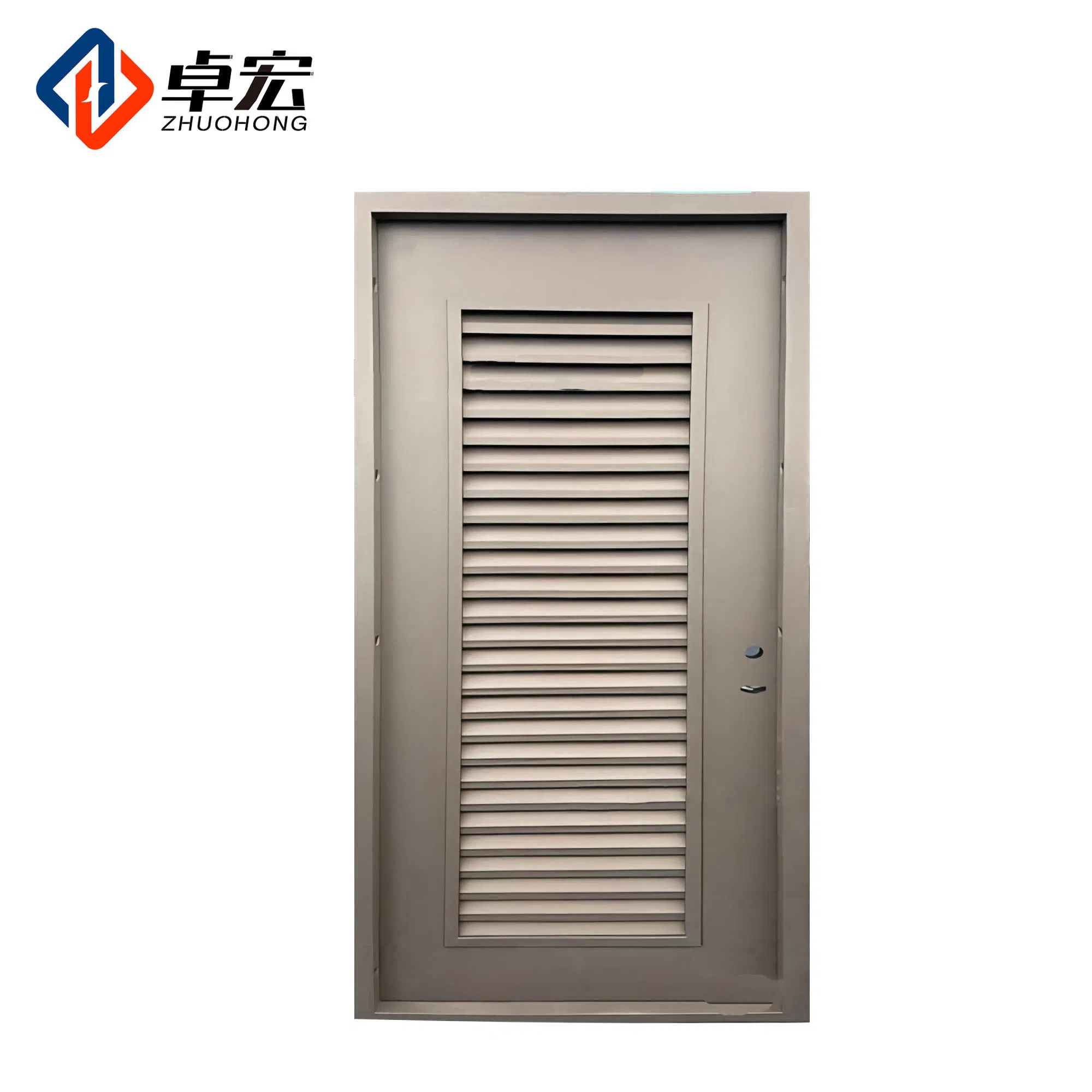 Heavy-Duty Steel Louver Door for Industrial Ventilation Solutions