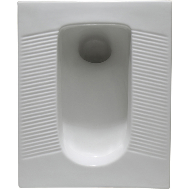 Chaozhou Factory Egns Sanitary Ware Wholesale Price Ceramic Squat Toilet Pan Bathroom Wc Squatting Pan White Color Squatting Toilet