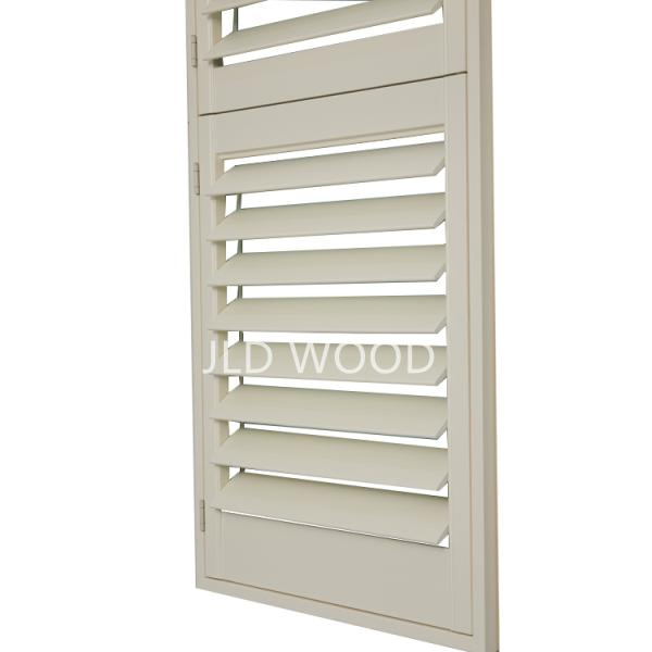 Jld PVC Vinyl Faux Wood Window Covering Sunshades Plantation Shutter Slats and Shutters for Distributors and Wholesalers From Factory