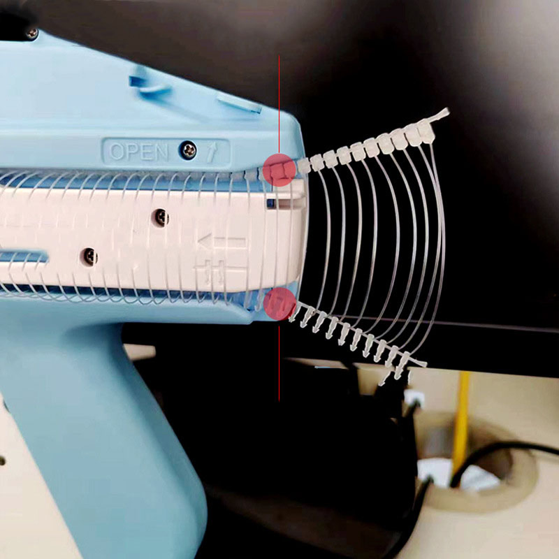 Пистолет для бирок и ярлыков с жемчужной застежкой