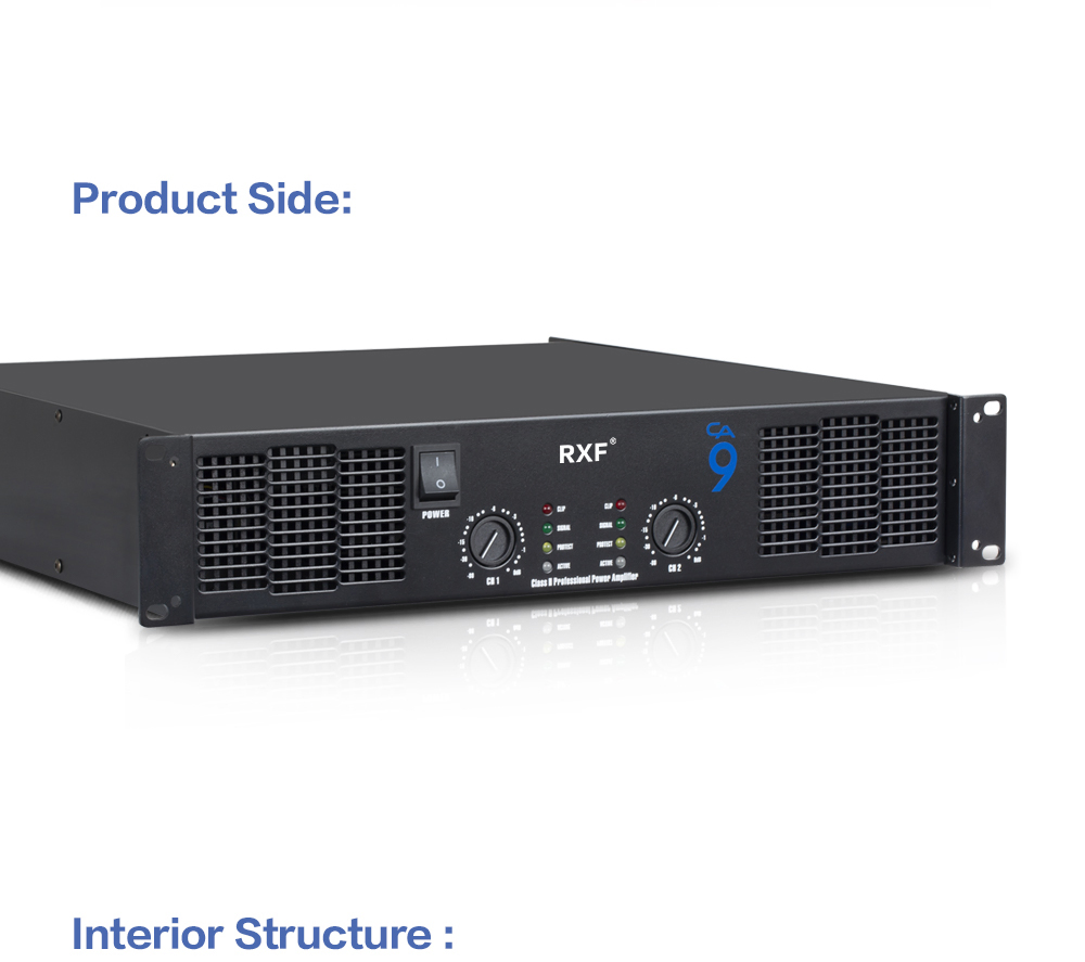 Ca4 350 Watts*2 Professional Audio Power Amplifier for KTV System Power Amplifier