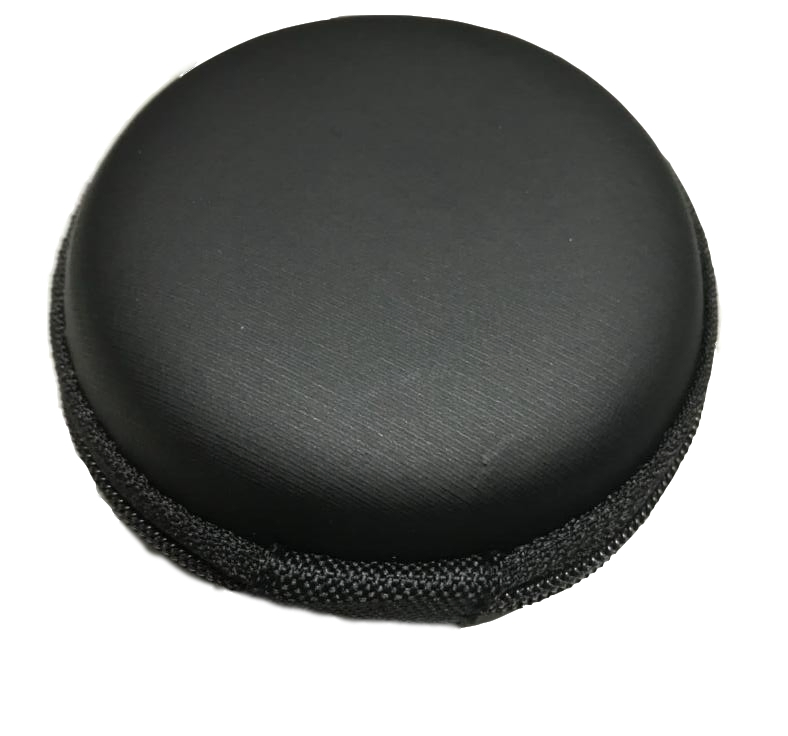 Чехол для наушников EVA круглый, защитный, с сетчатым карманом