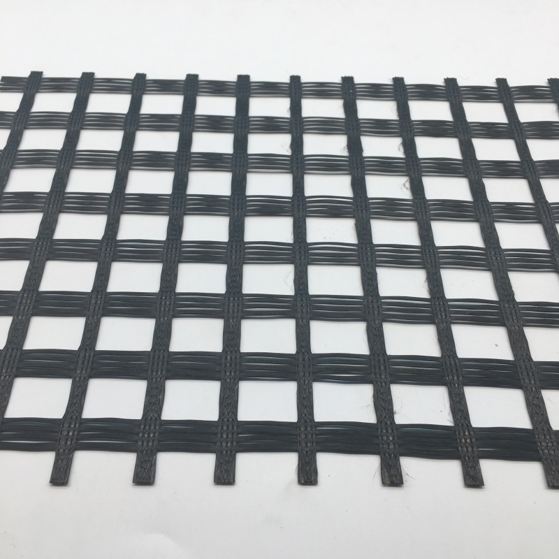 Premium Retaining Wall Geogrid Made From Fiberglass Material