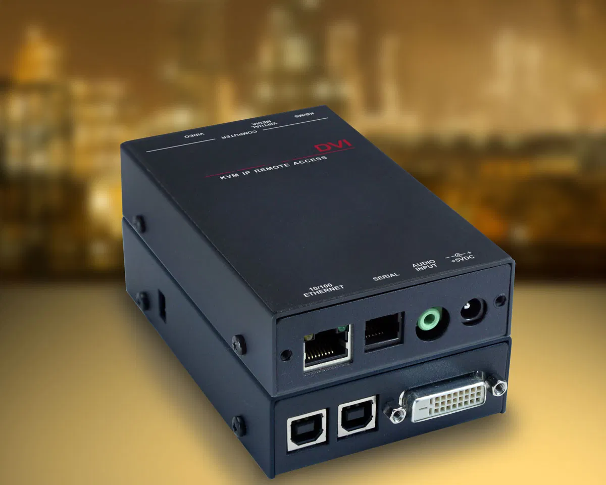 Удалённый доступ DVI KVM-IP для компьютера Dvisingle
